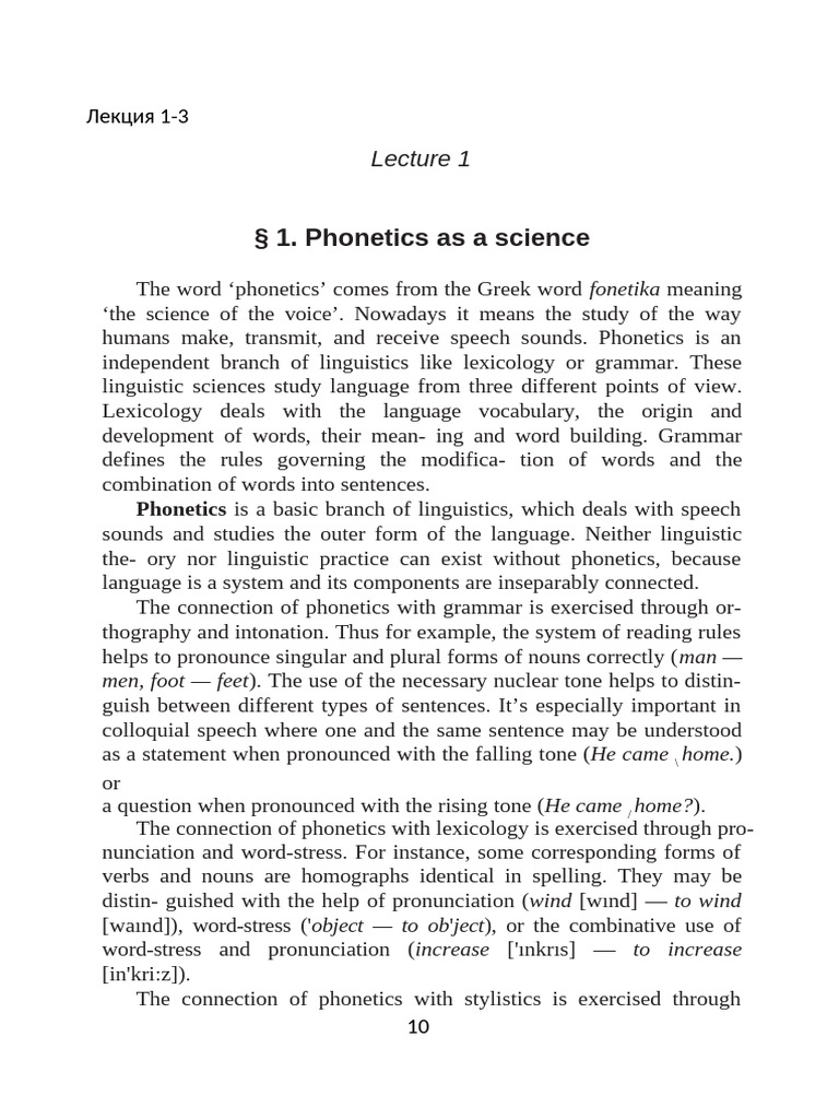 Introduction to Phonetics and Speech Production | PDF | Phonetics ...