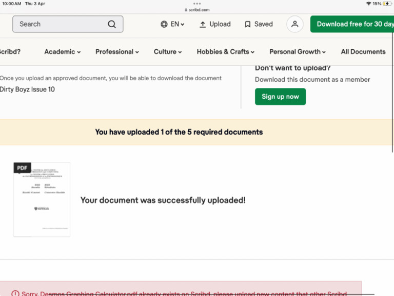 Upload A Document Scribd - Jpeg 4 | PDF