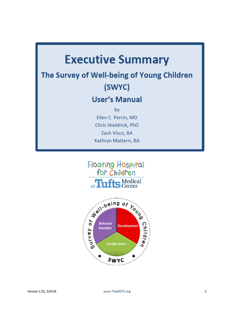 Swyc Manual Executive Summary v101 33016 | PDF | Caregiver | Substance ...
