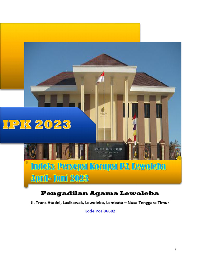 IPK Dan SKM 2023 PA Lewoleba | PDF