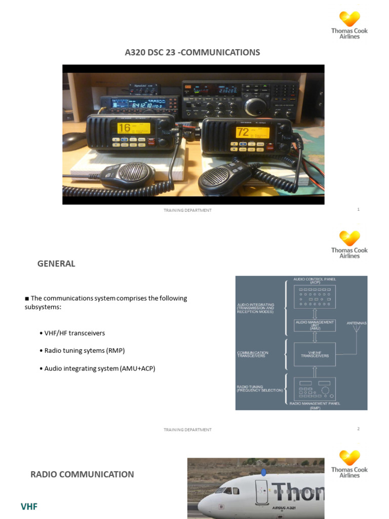 A320 Communications System Overview | PDF | High Frequency | Radio