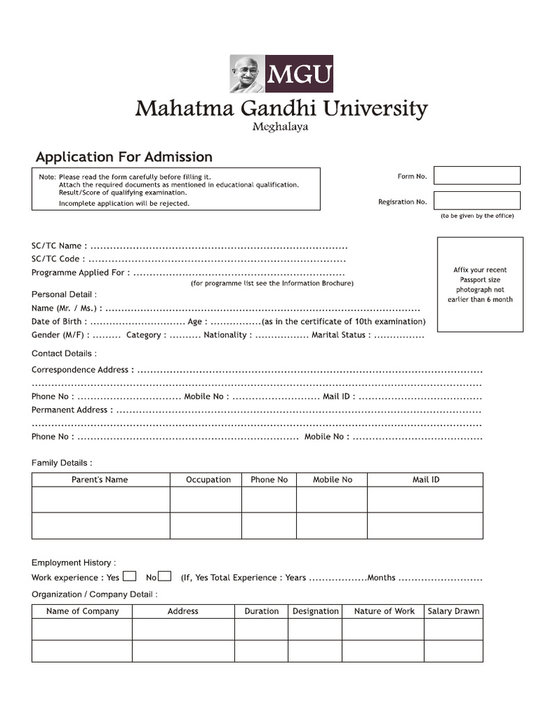 Application-Form MG | PDF