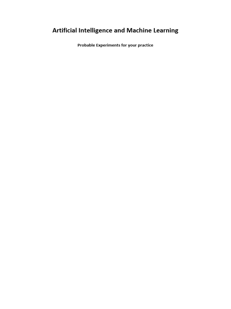 AIML Exp - Lab Test | PDF
