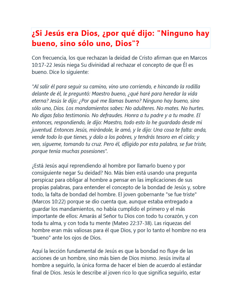 11y12 Si Jesús Era Dios | PDF | Jesús | Cristo (título)