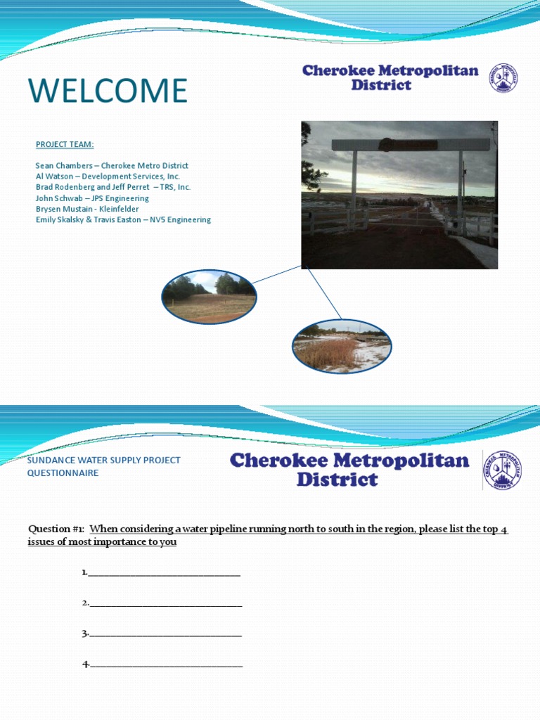 Sundance Water Supply Project PDF Water Resources Trail