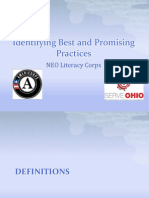 Identifying Best & Promising Practices
