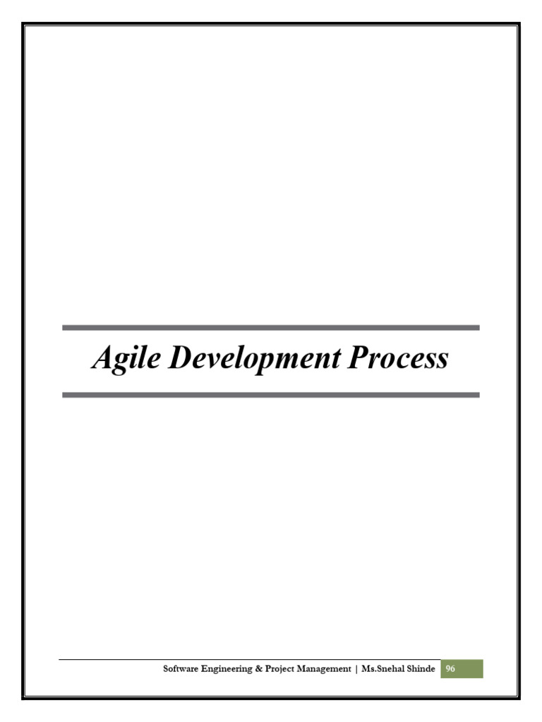 Agile Software Development Overview | PDF | Scrum (Software Development ...