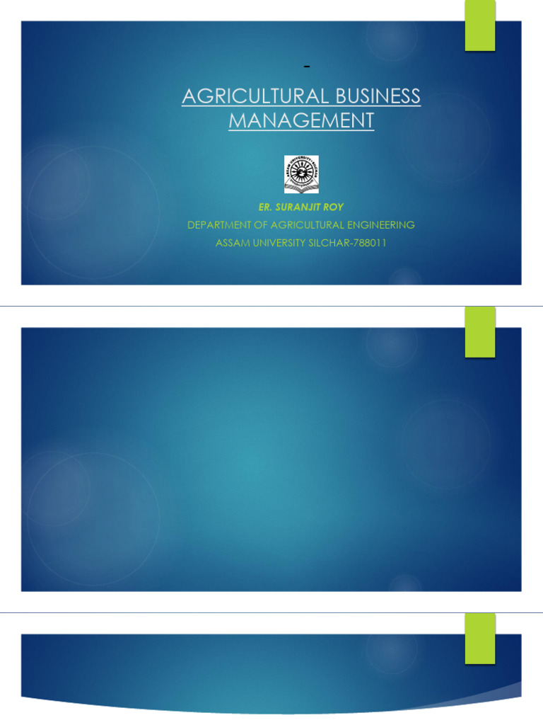 SWOT Analysis for Agricultural Management | PDF | Swot Analysis | Economies