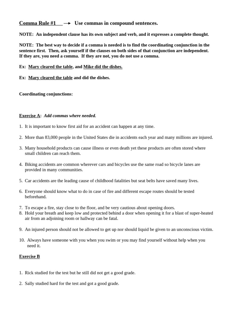 Essential Comma Usage Rules Guide | PDF | Grammar | Linguistics