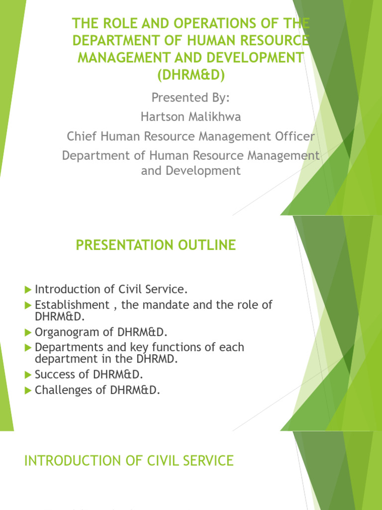 DHRM&D Operations and Challenges | PDF | Human Resource Management ...