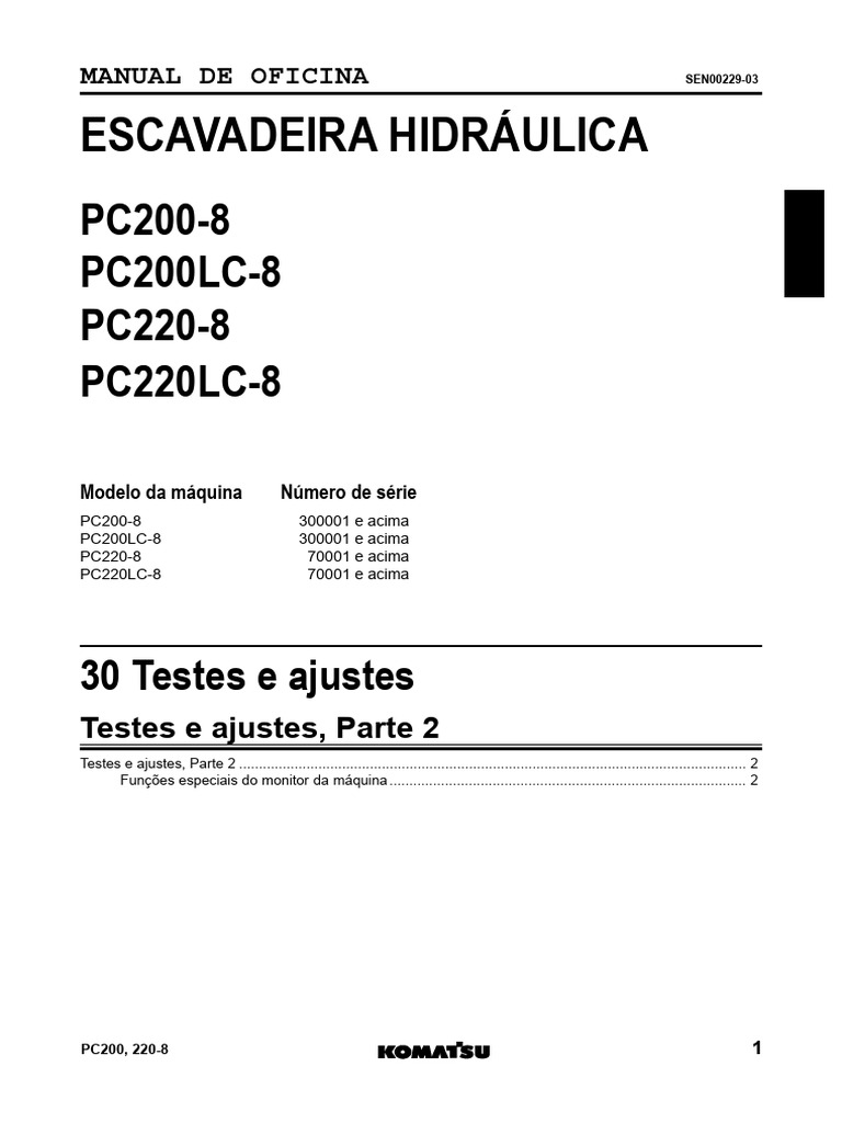PC200 8B G20 01 | PDF | Câmera | Motores