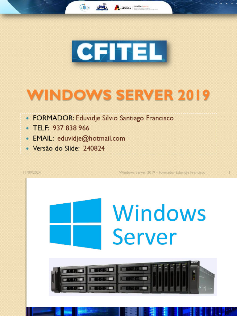 Curso Completo de Windows Server 2019 | PDF | Sistema de Nomes de ...