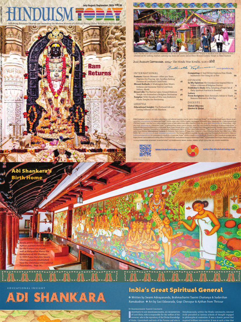 Hinduism Today JulAugSept 24 | PDF | Indian Philosophy | Hindu Philosophy