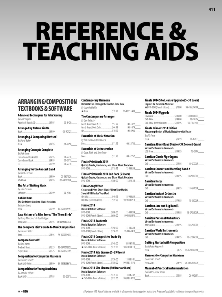 Music Composition Resources Catalog | PDF | Musical Compositions ...