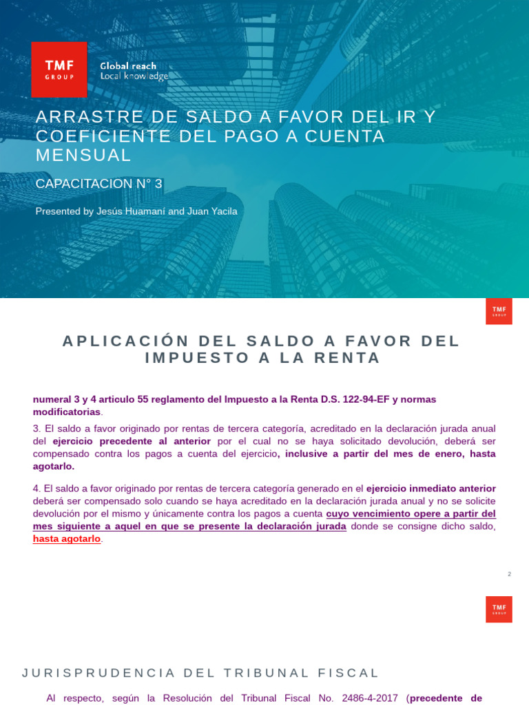 Arrastre de Saldo a Favor del IR 2023 | PDF | Impuesto sobre la renta ...