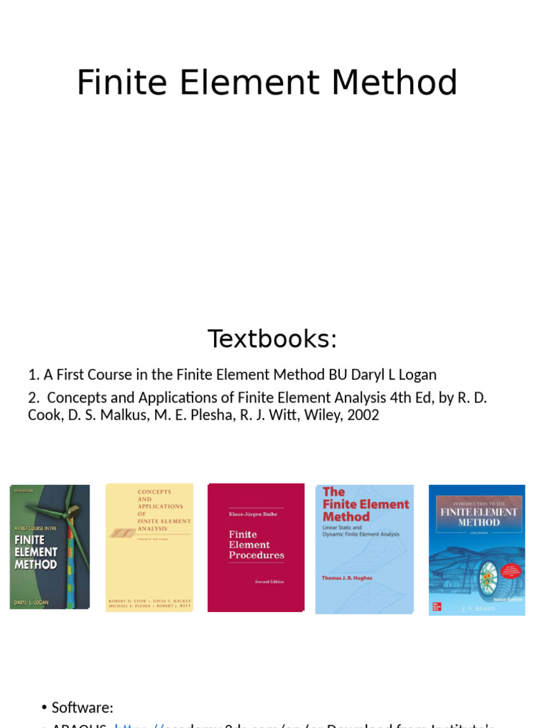 Lecture 1 02-01-2022 | PDF | Finite Element Method | Computational Science
