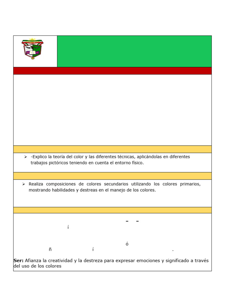 Teoría y Técnicas de Color en Arte | PDF | Color | Educación en artes ...