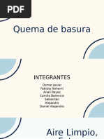 Causas y Soluciones a la Quema de Basura | PDF | Residuos | Contaminación