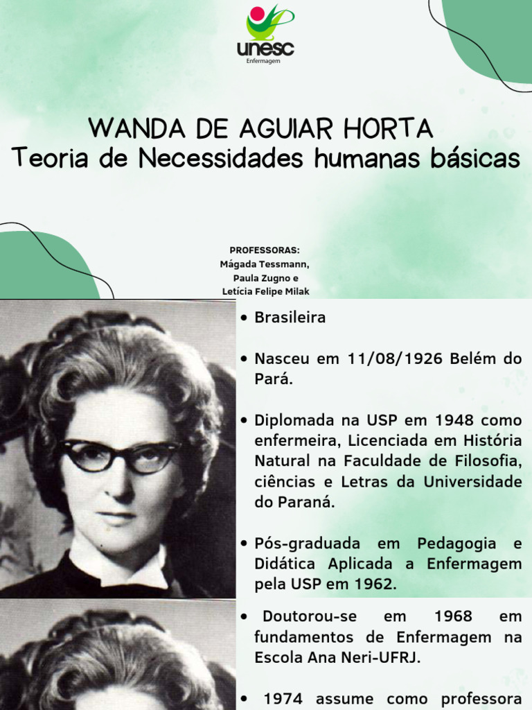 Teoria das Necessidades Humanas na Enfermagem | PDF | Enfermagem | Science