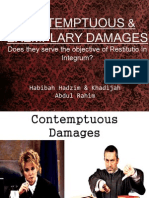 Contemptuos & Exemplary Damages
