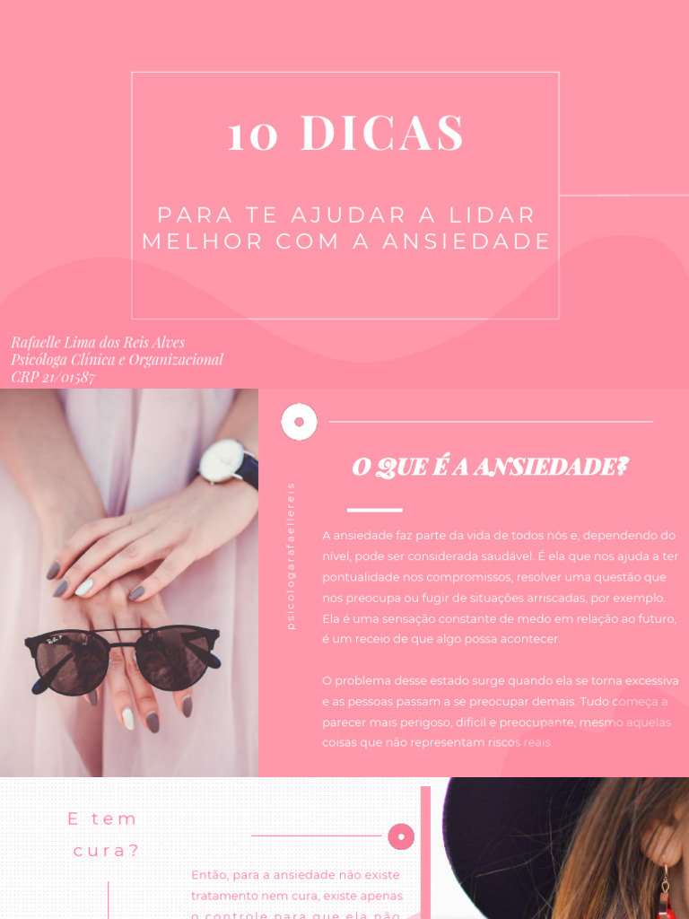 10 Dicas para Controlar a Ansiedade | PDF | Pensamento | Ansiedade