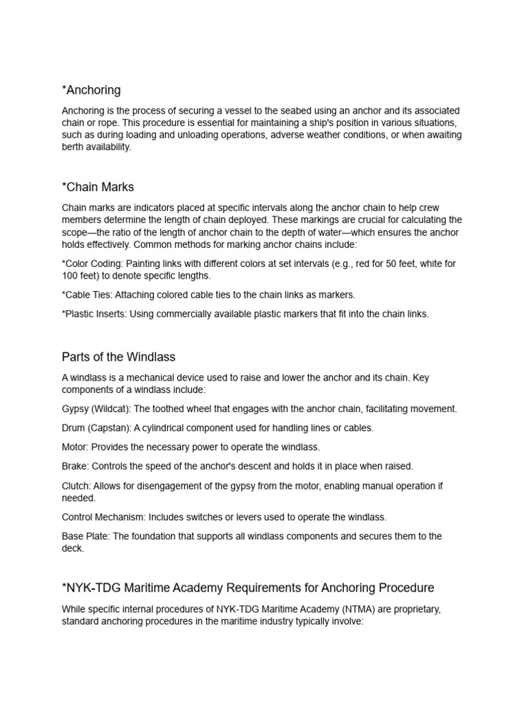 Anchoring | PDF | Anchor