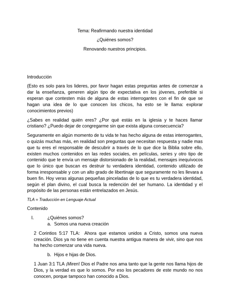 Identidad en Cristo y la Iglesia | PDF | Cristo (título) | Jesús