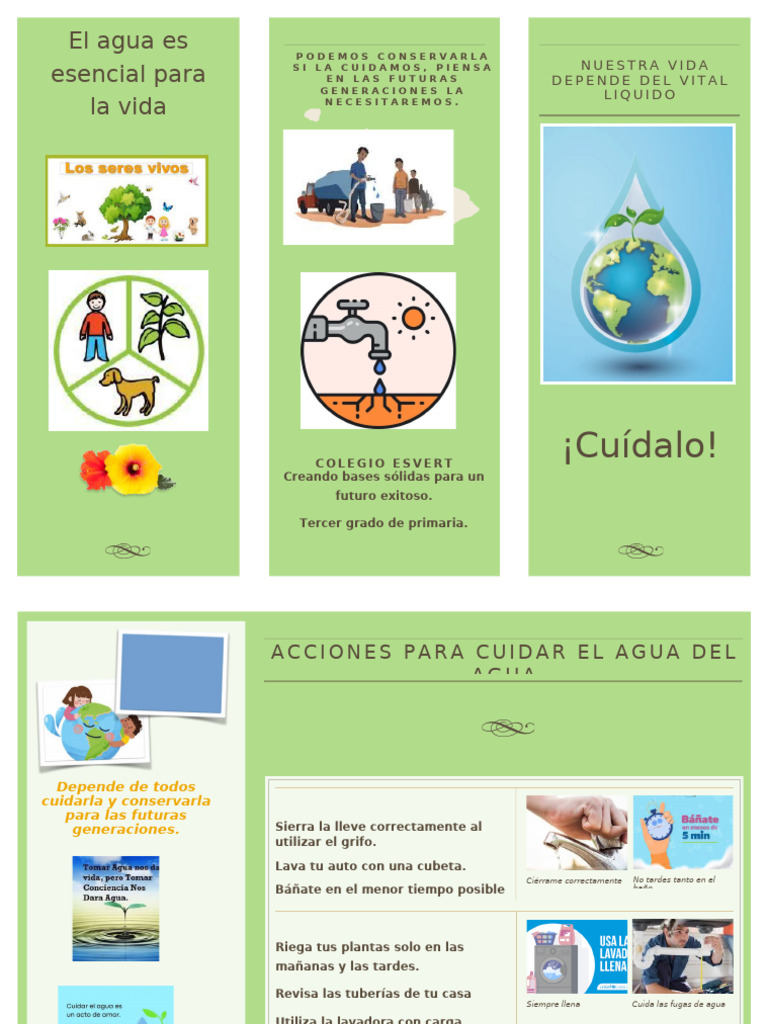 Cinco acciones para cuidar el agua | PDF