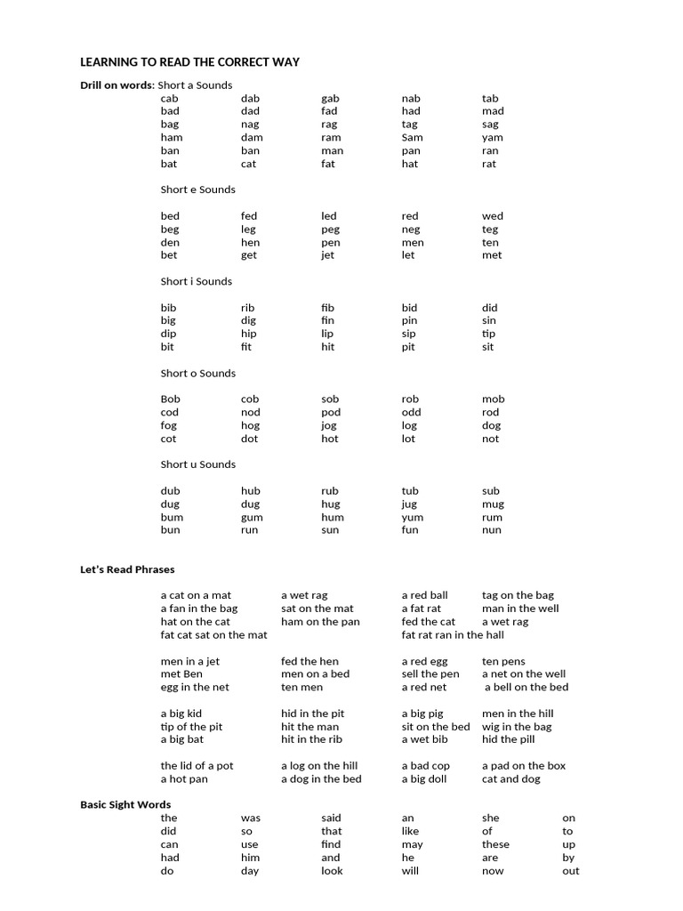 Phonics and Reading Practice Guide | PDF | Ethnobiology | Domestication