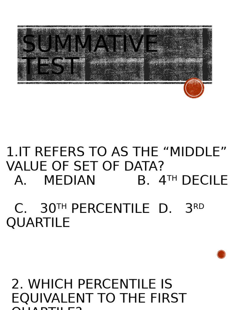 Summative Test | PDF
