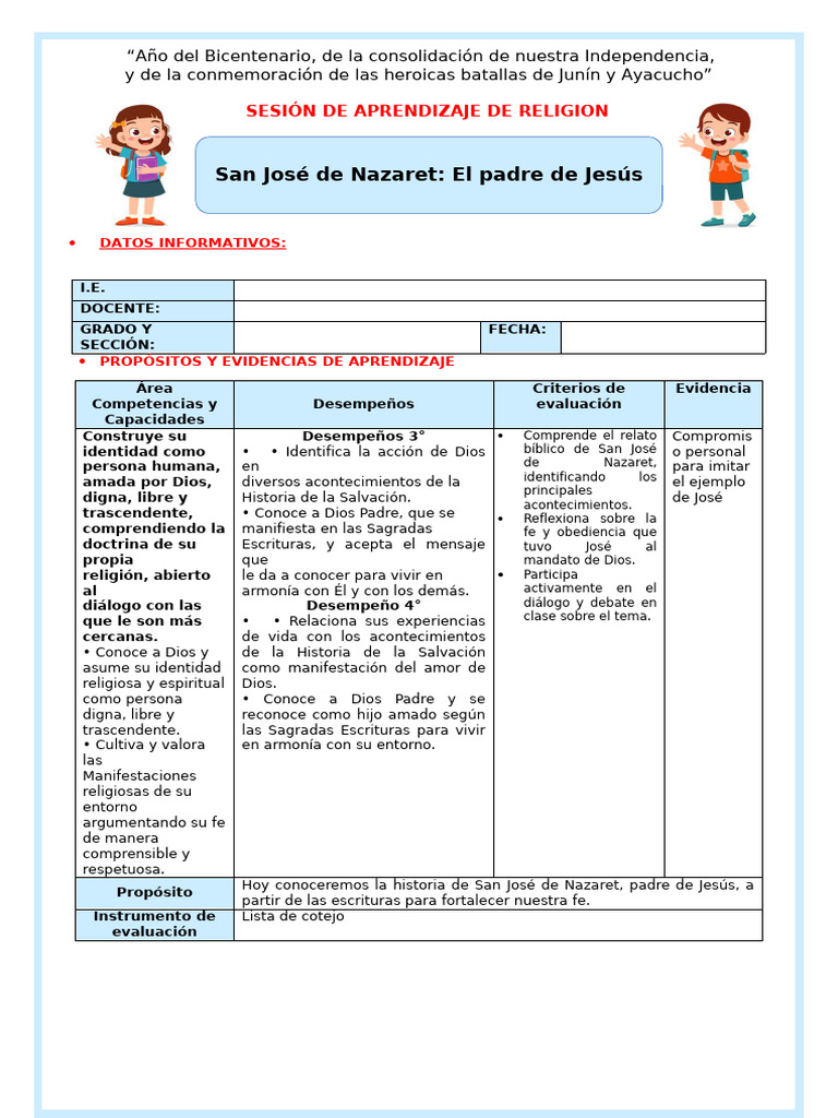 San José de Nazaret: Fe y Enseñanzas | PDF | María, madre de Jesús ...