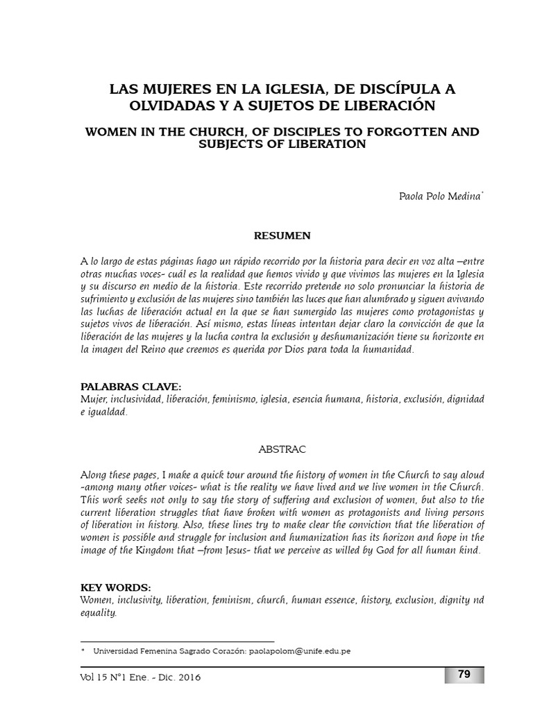 Las Mujeres en La Iglesia de Discipula A | PDF | Jesús | María, madre ...