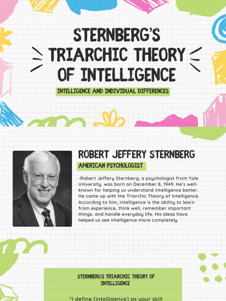 Sternberg's Triarchic Theory Explained | PDF | Cognition | Cognitive ...