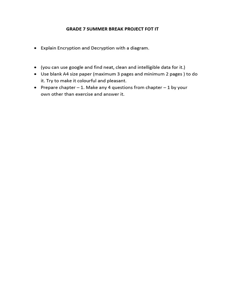 Grade 7 Encryption Project Guide | PDF