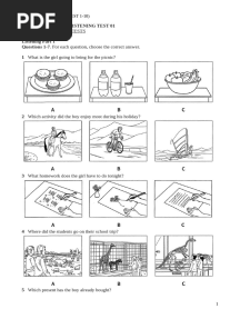 PET Listening 1-10