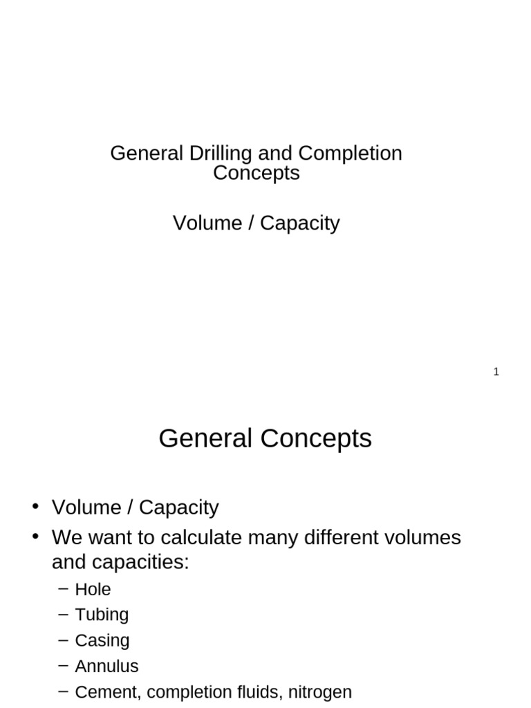 Casing Design Volume Calculations | PDF | Casing (Borehole) | Area