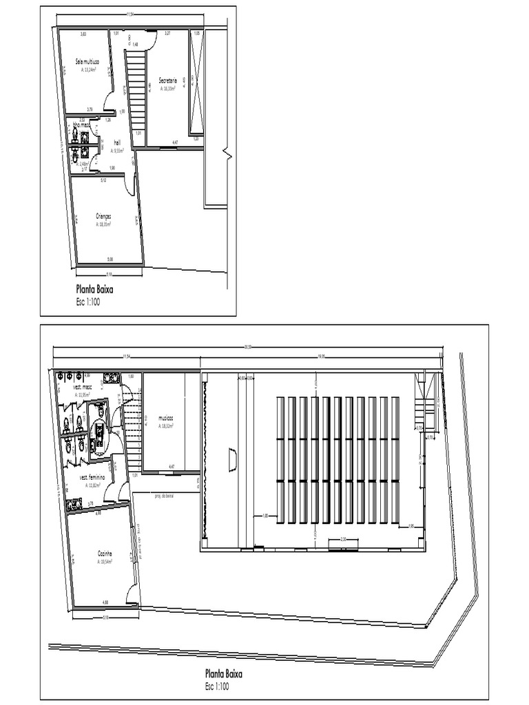 Planta Baixa de Loja e Espaços 2D | PDF