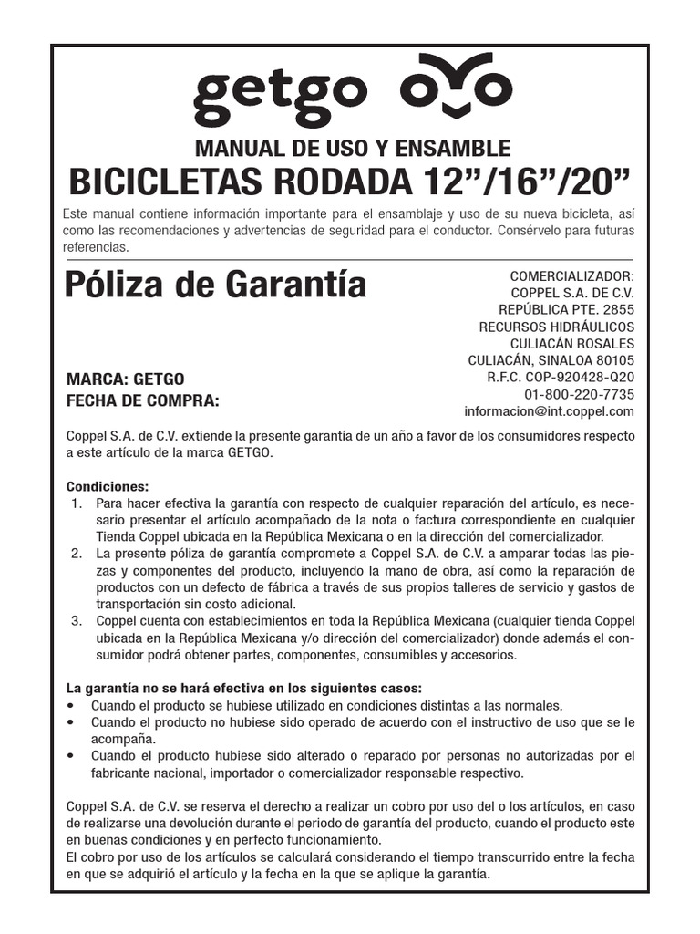 MANUAL R12-16-20 Getgo | PDF | Tecnología de vehículos