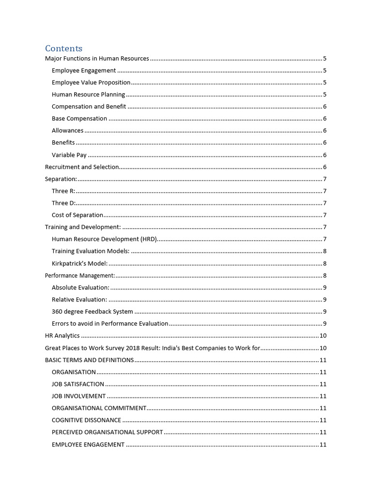 Key Functions in Human Resources | PDF | Human Resources | Business