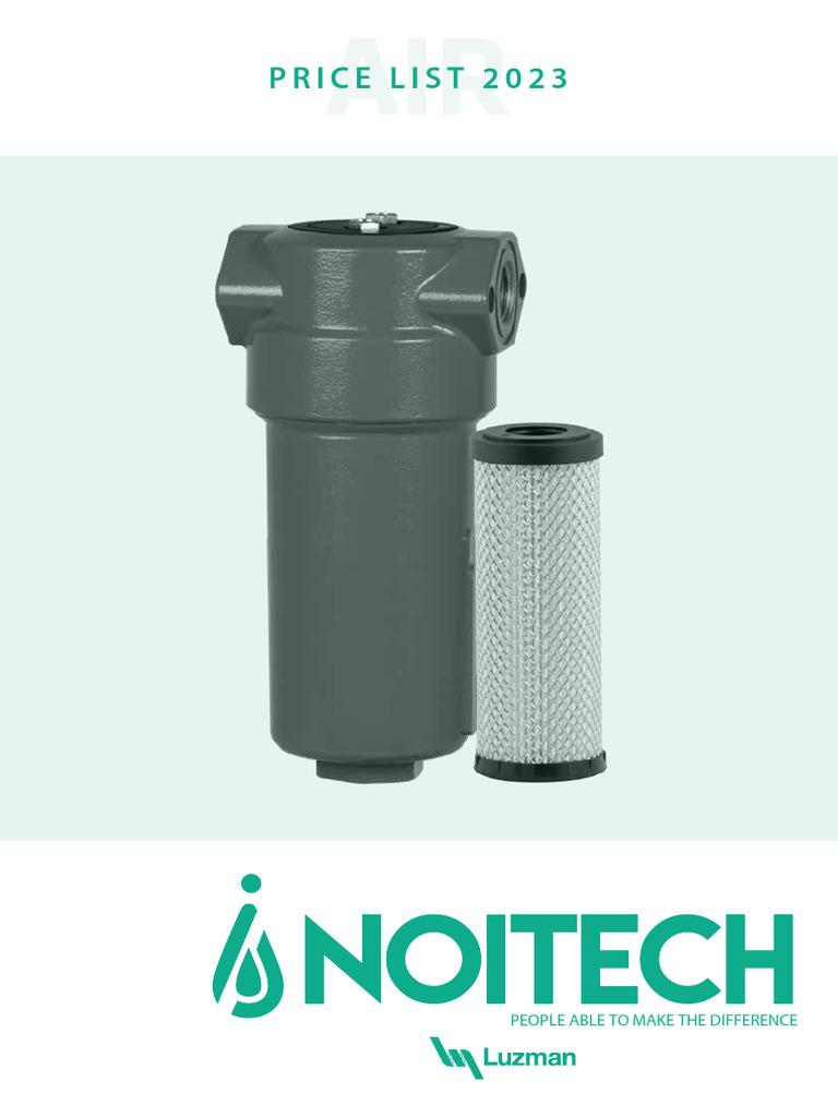 NOITECH - Compressed Air Treatment - PRICE LIST - 2023 - EN | PDF ...