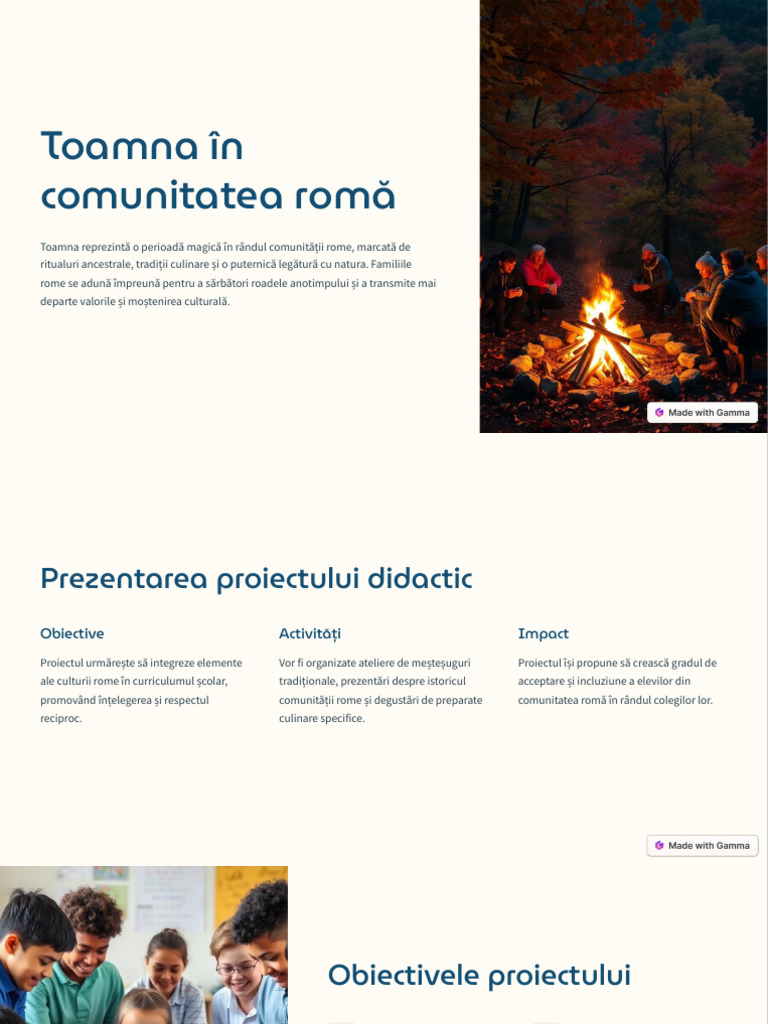 Toamna in Comunitatea Roma | PDF