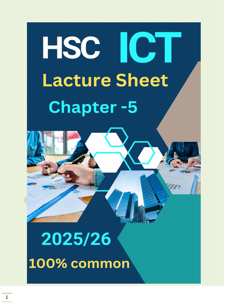 ICT sheet Chpater 5 (class 11-12) | PDF | Computer Libraries | Computer ...
