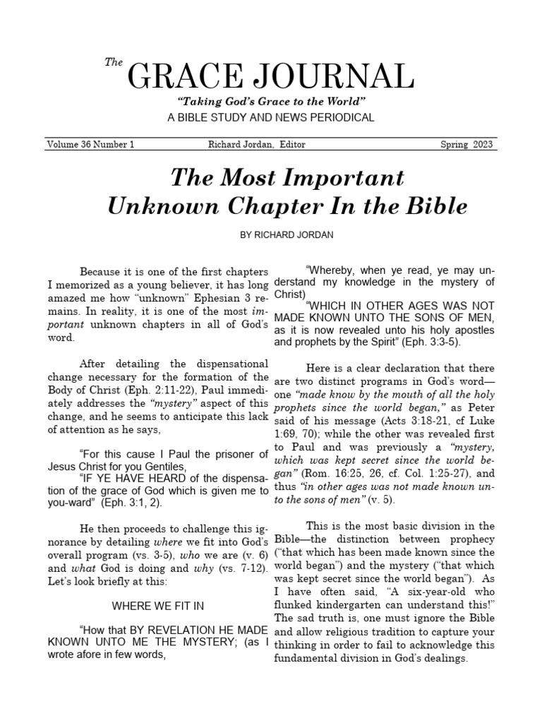 Understanding Ephesians 3's Mystery | PDF | Paul The Apostle | Jesus