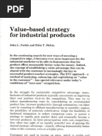 Value-Based Strategy For Industrial Products