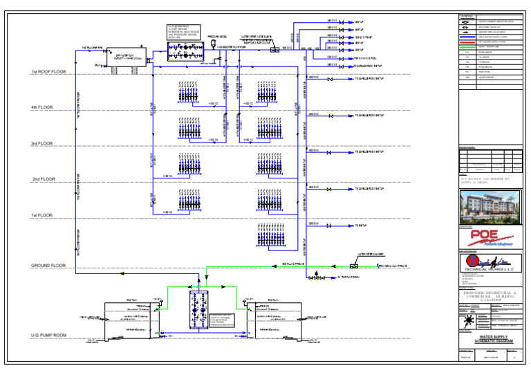 Domestic Water Riser Diagram | PDF | Tap (Valve) | Manufactured Goods