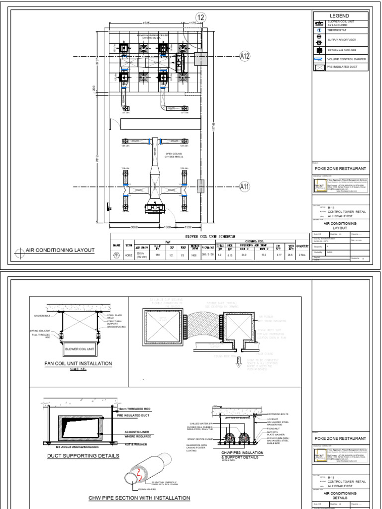 Air Conditioning and Piping Layouts | PDF | Duct (Flow) | Engineering ...