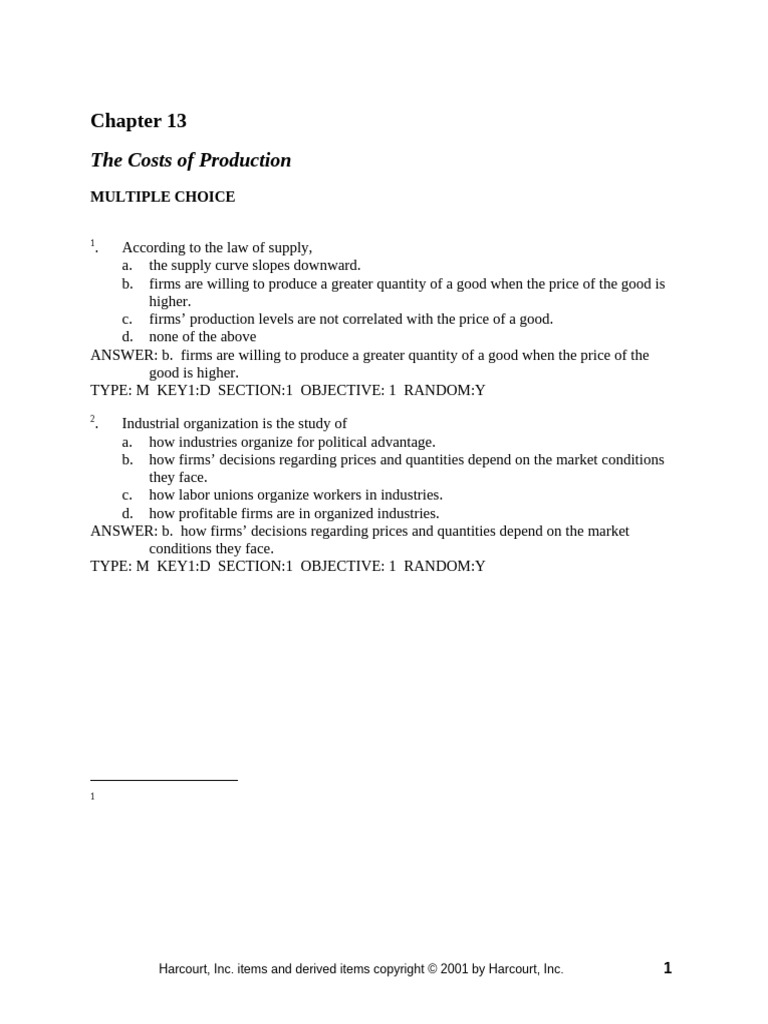 Chap13 | PDF | Average Cost | Marginal Cost
