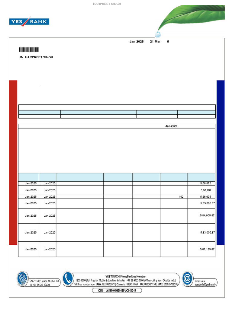 YES BANK SATEMENT (1) - Unlocked | PDF | Financial Technology | Finance ...