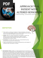 Understanding Altered Sensorium | PDF | Coma | Psychosis