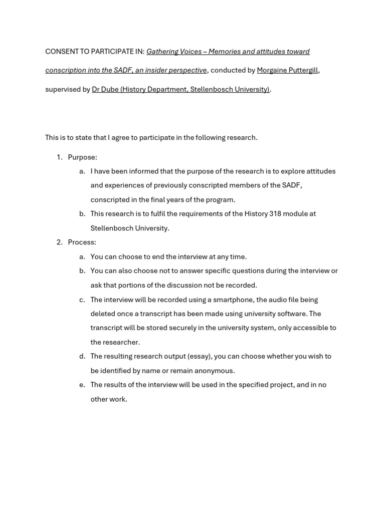 Informed Consent Form | PDF